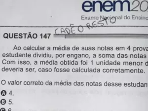 Você resolve? Como é a questão de matemática do Enem que 'bugou' candidatos