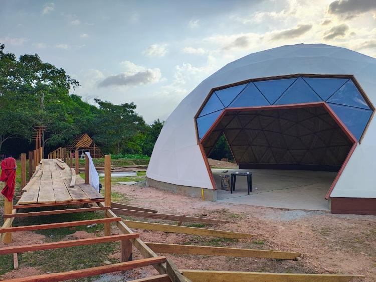 Aldeia indígena para a COP30 está sendo finalizada Aldeia indígena para a COP30 está sendo finalizada