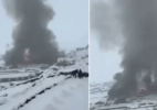 Hotel é destruído em incêndio no Everest, e turistas ficam isolados na neve