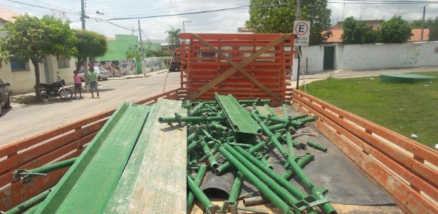 PM recupera materiais furtados da obra da transposicao do rio Sao Francisco avaliados em R$ 2 milhões - SSP - Ceará/Divulgação
