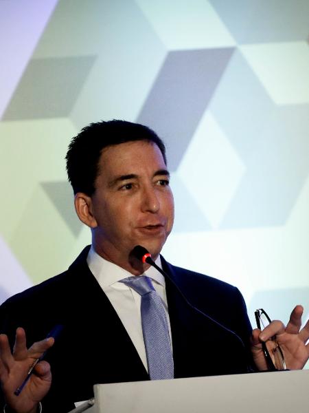 Glenn Greenwald, um dos fundadores e Intercept, no 25º Seminário Internacional de Ciências Criminais - Aloisio Mauricio/Estadão Conteúdo