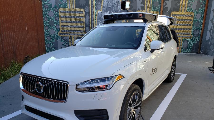 Carro autônomo da Uber estava exposto em evento da empresa realizado em setembro - Rodrigo Trindade/UOL