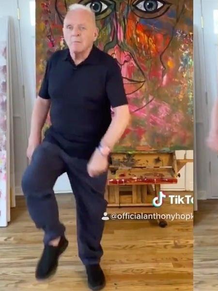 Anthony Hopkins dança “Tootsie Slide”, de Drake - Reprodução