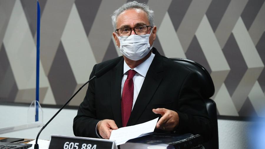 Senador Renan Calheiros (MDB-AL), relator da CPI da Covid, disse que o presidente Jair Bolsonaro (PL) é um "ser humano desprezível" após ele recusar ajuda humanitária para a Bahia - Marcos Oliveira/Agência Senado