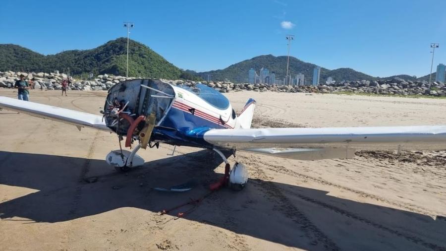 Segundo Corpo de Bombeiros, aeronave com dois tripulantes tinha como destino o município de Americana (SP) - Sargento Renato Júnior/Corpo de Bombeiros de Santa Catarina