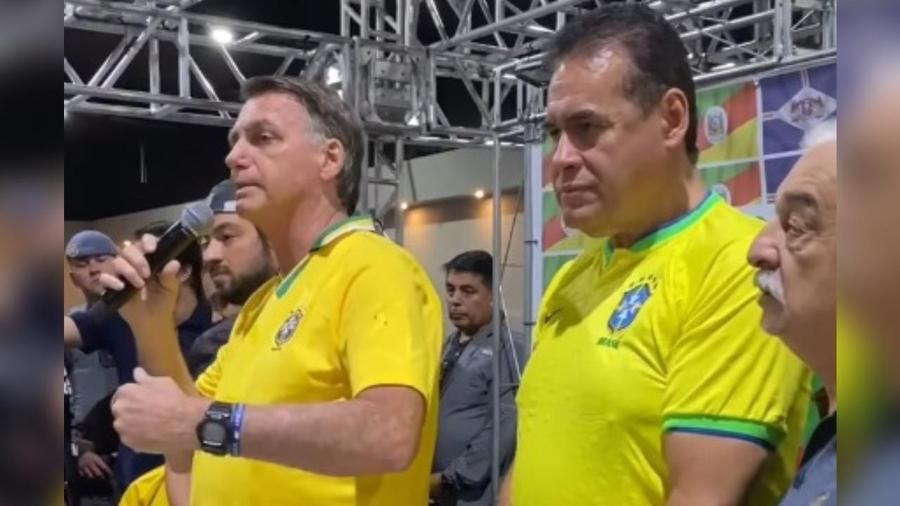 Deputado Jorge Wilson, conhecido como "Xerife do Consumidor", publicou vídeo ao lado de Jair Bolsonaro em evento em Guarulhos - Reprodução de vídeo/Instagram