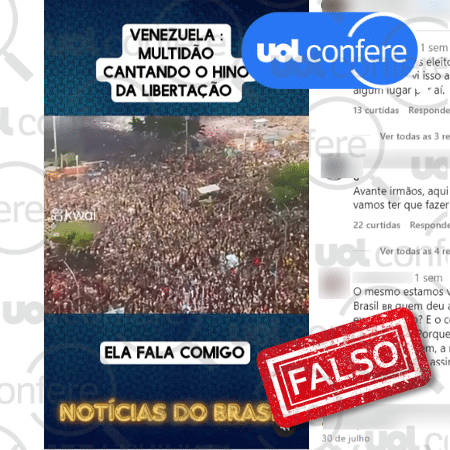 9.ago.2024 - É possível ouvir a multidão cantando 'Like a virgin'; post insere legendas falsas