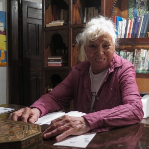 A escritora e líder feminista egípcia Nawal al Saadawi, com 84 anos - Jorge Fuentelsaz/EFE