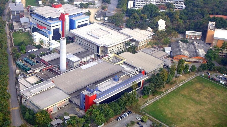 Vista aérea de Bio-Manguinhos, a fábrica de vacinas da Fiocruz - Bernardo Portella/Fiocruz