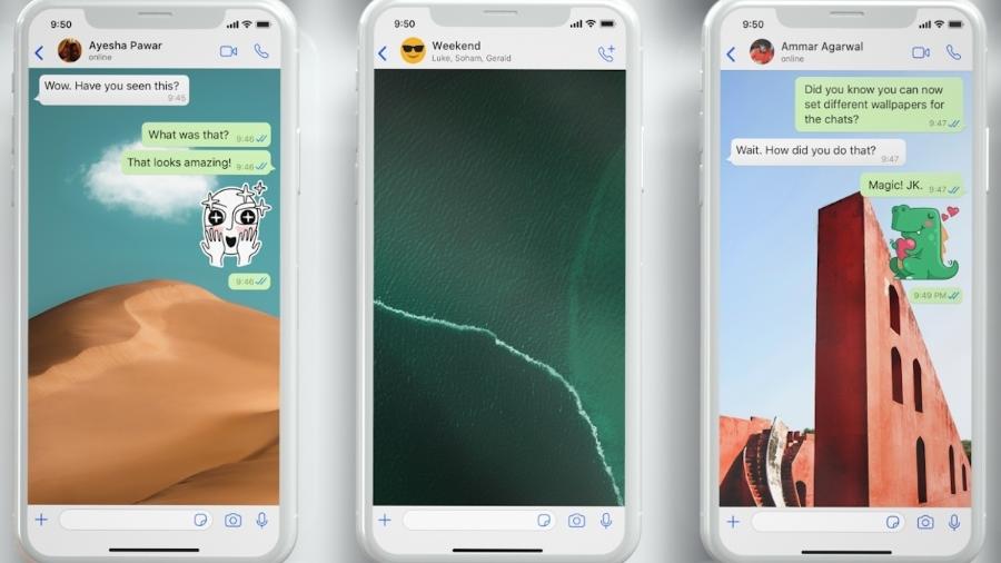 WhatsApp recebe novos wallpapers e pesquisa de figurinha - Divulgação/WhatsApp