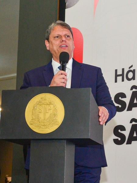 19.dez.2023 - Tarcísio faz balanço do primeiro ano de sua gestão  - Francisco Cepeda/Governo do Estado SP