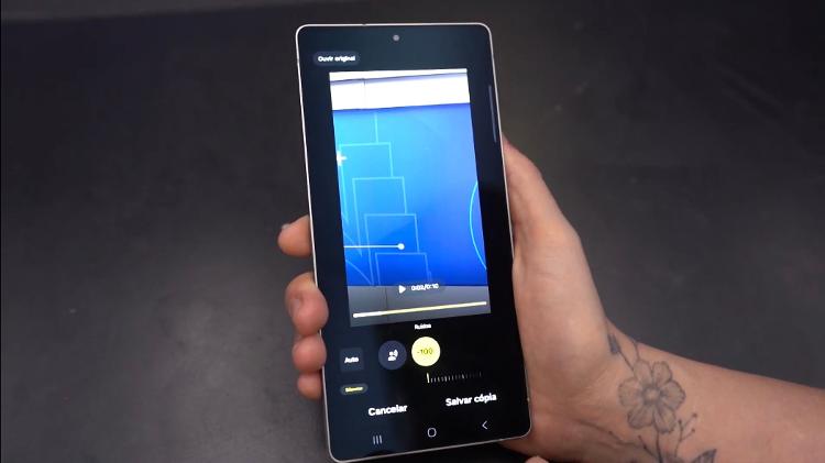 Sons podem ser ajustados separadamente, em uma interface amigável Sons podem ser ajustados separadamente, em uma interface amigável