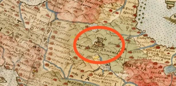 Mapa-múndi de quase 440 anos traz coincidência curiosa sobre a Arca de Noé