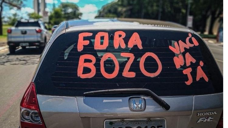 Carreata que pede impeachment de Bolsonaro - Reprodução do Twitter - Reprodução do Twitter