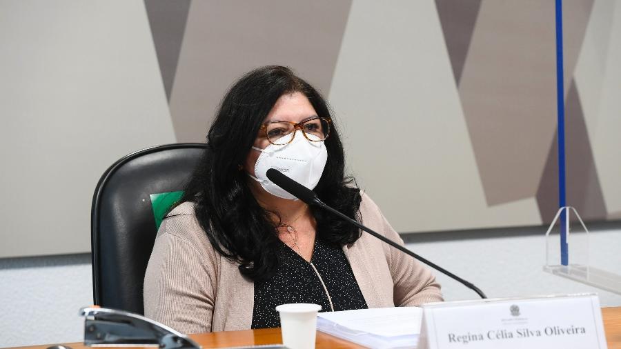 Regina Célia foi ouvida em audiência na CPI da Covid - 6.jul.21 - Marcos Oliveira/Agência Senado