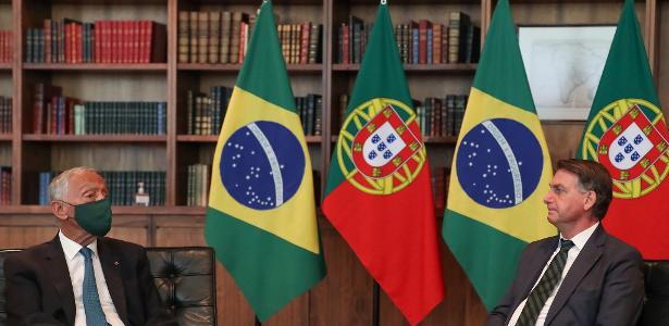 Marcelo Rebelo de Sousa presidente de Portugal, em encontro com Bolsonaro em Brasília
