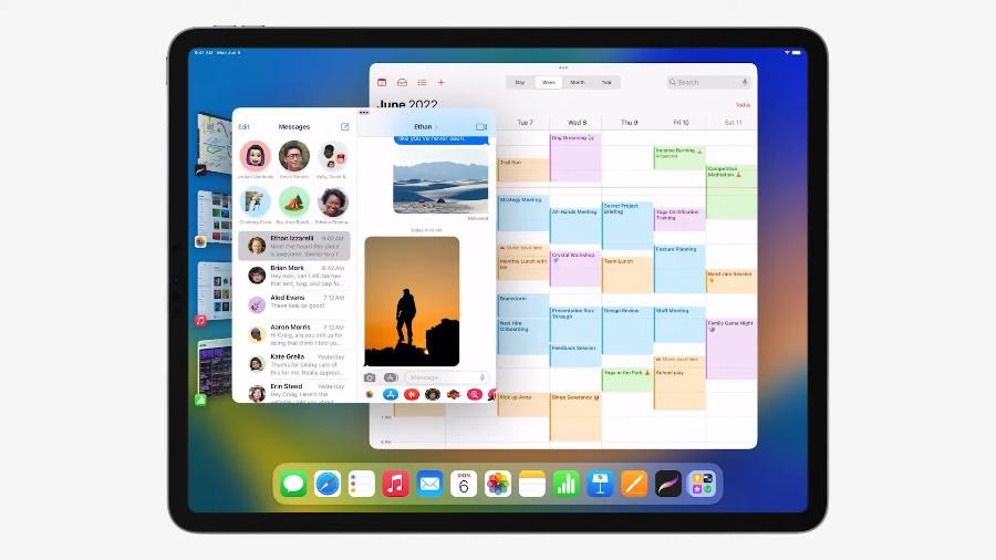 Stage Manager: novo sistema do iPad permitirá redimensionar janelas e trabalhar de forma mais prática com vários programas abertos - Reprodução