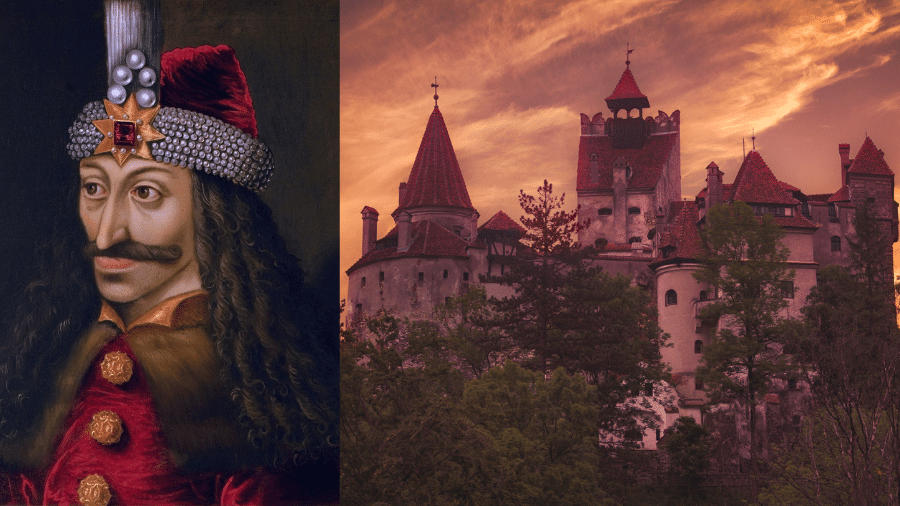Vlad Drácula deu origem ao personagem vampírico, que, na ficção, morou no Castelo de Brum. - iStock/Gwengoat/Marcus Lindstrom