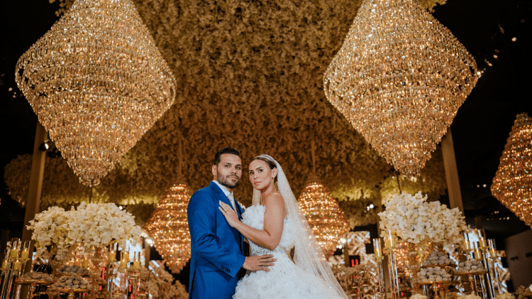 Rayssa Scheffer e Nivaldo Santiago se casaram em cerimônia milionária em Cuiabá (MT) 