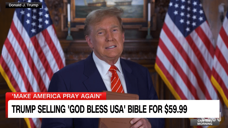 Trump anuncia venda de Bíblia 