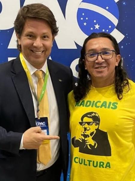 O deputado Mário Frias com o diretor Doriel Francisco O deputado Mário Frias com o diretor Doriel Francisco