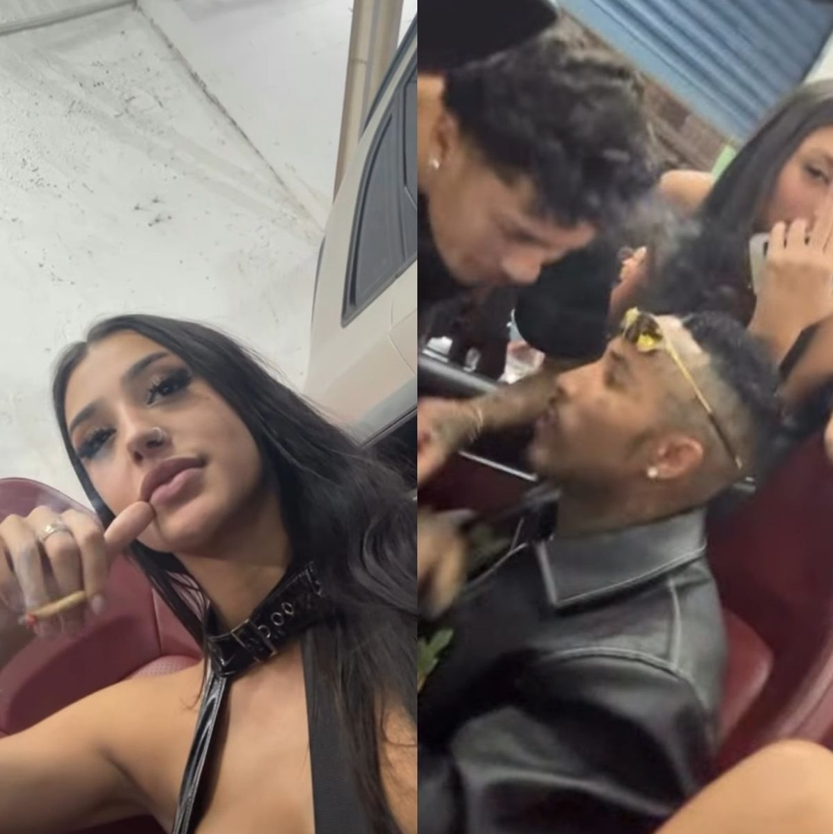 Bia Miranda e Gato Preto em acidente na Faria Lima