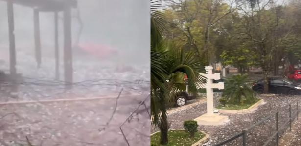 Chuva de granizo destrói telhados de mais de 400 casas no interior do RS