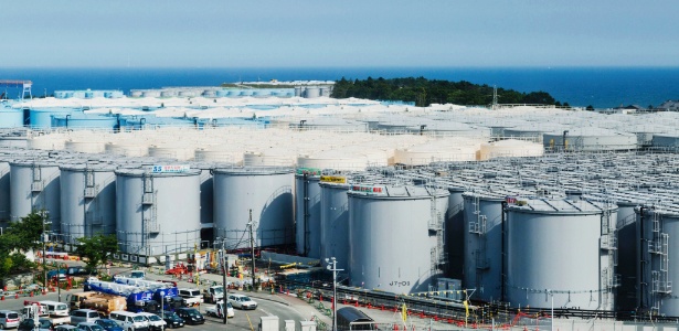 Reservatórios que irão guardar água radioativa na usina nuclear de Fukushima Daiichi, no Japão - Ko Sasaki/The New York Times