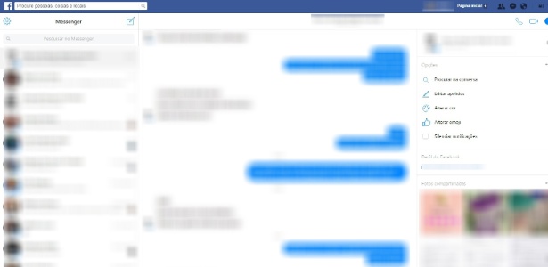 Caixa de mensagens do Facebook mudou e está semelhante ao Messenger - Reprodução - Reprodução