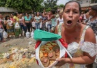 Familiares de presos protestam em Bangu após não conseguirem acesso - Marco Antonio Teixeira/UOL