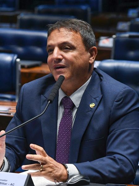 20.mar.2019 - O senador Marcio Bittar (MDB-AC) no plenário do Senado - Jefferson Rudy/Agência Senado