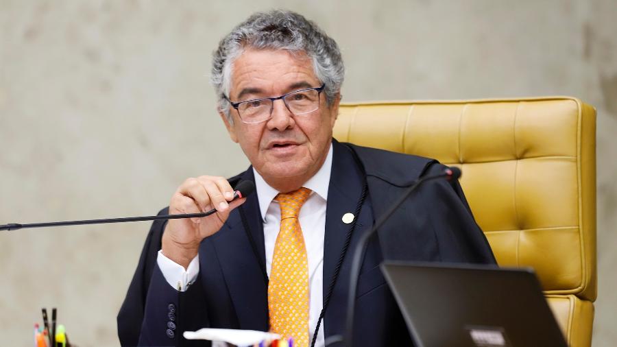Relator das ações, o ministro Marco Aurélio profere seu voto no julgamento sobre prisão em segunda instância - Rosinei Coutinho/SCO/STF