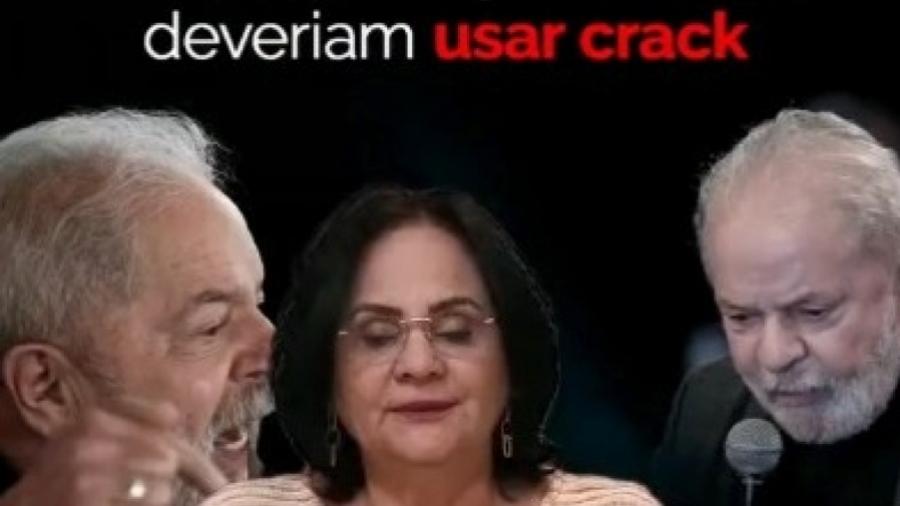 PT reage a fake news de Damares; ex-ministra afirmou em vídeo que petista incentivava o uso de crack entre jovens - Redes sociais de Damares Alves