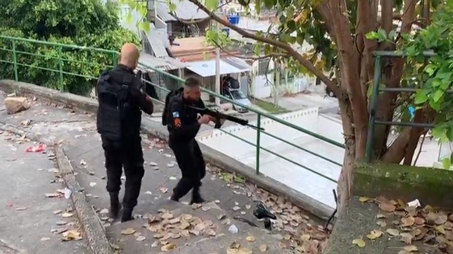 Operação da PM no Morro do Juramento teve seis mortes - Twitter/Polícia Militar