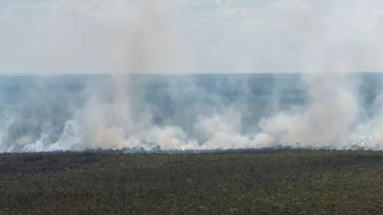 Incêndio em outubro em área de Cerrado em Correntina (BA) - Thomas Bauer CPT/H3000/Divulgação - Thomas Bauer CPT/H3000/Divulgação