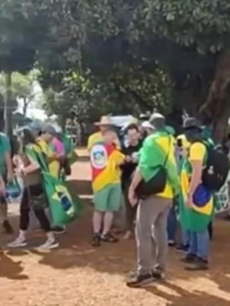 Manifestantes chegam a Brasília para ato golpista  - Reprodução/Instagram