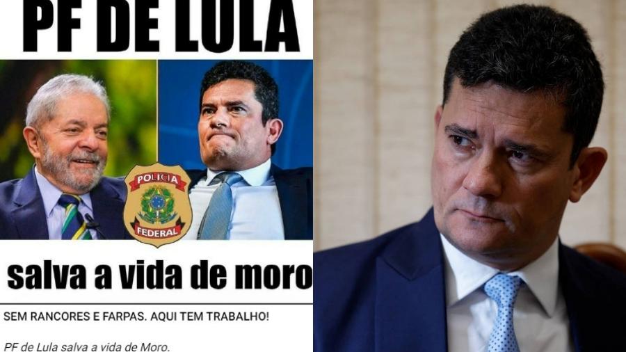 Equipe de Lula diz que PF, sob o petista, "salvou a vida de Moro", alvo do PCC - Reprodução
