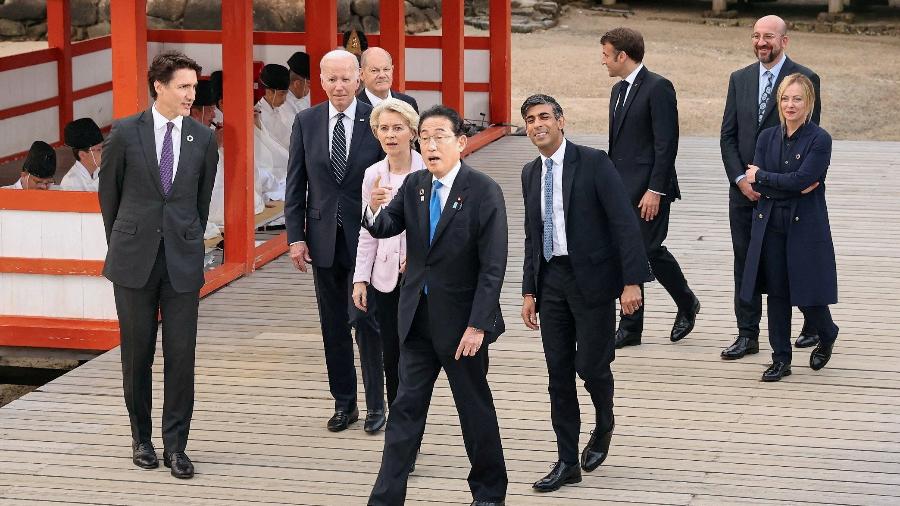Líderes do G7 se reúnem em Hiroshima, no Japão - Kyodo via REUTERS