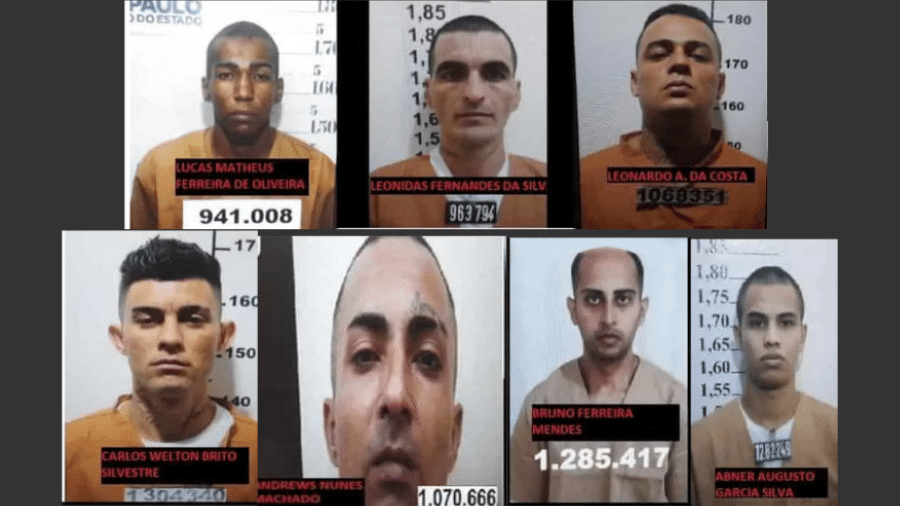 Lista dos detentos que escaparam do semiaberto de Mirandópolis