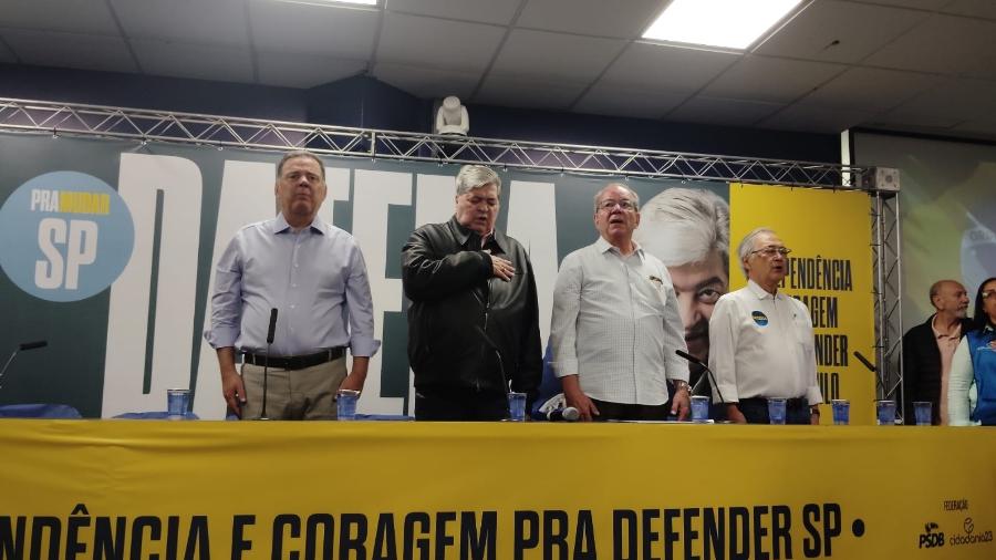 Convenção do PSDB para indicação de Datena como candidato à Prefeitura de SP teve confusão após protesto de militantes do partido