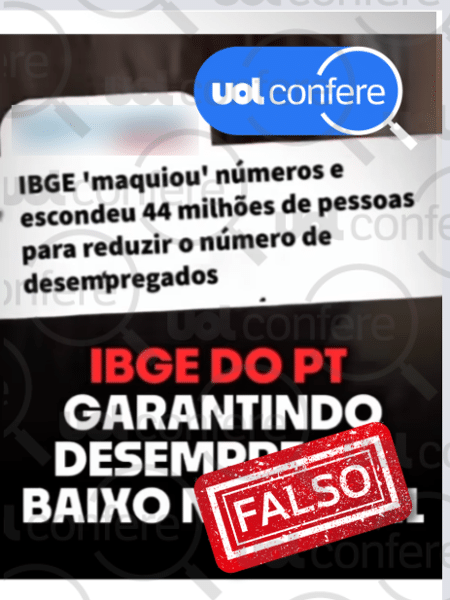 09.jan.2025 - IBGE não maquiou dados para reduzir taxa de desemprego no Brasil