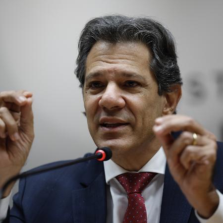 O ministro da Fazenda, Fernando Haddad, durante entrevista coletiva em Brasília O ministro da Fazenda, Fernando Haddad, durante entrevista coletiva em Brasília