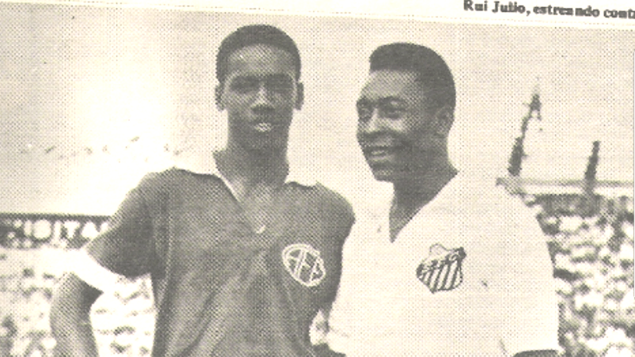 Pelé e Rui Júlio - Reprodução/Jornal O Imparcial