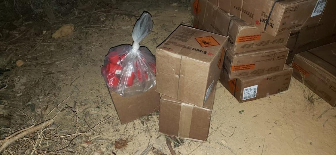 Polícia encontra carga de explosivos roubada em Minas Gerais - Divulgação