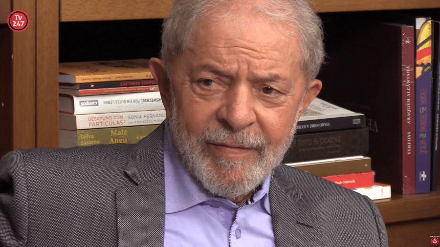 O ex-presidente Luiz Inácio Lula da Silva (PT) em entrevista ao site Brasil 247 - Reprodução