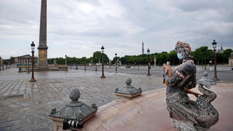 Place de la Concorde vai sediar cerimônia substituta, que homenageará profissionais da saúde na França pela luta contra coronavírus - Chesnot / Getty Images Europe