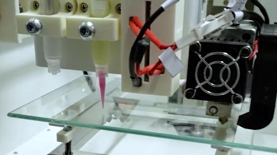 Robô usado para desenvolver biotecidos pulmonares 3D - Divulgação/UFRJ