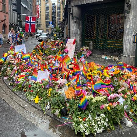 Homenagem às vítimas de ataque em Oslo, na Noruega - Reprodução/Twitter Véronique Revoy
