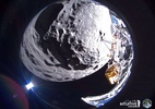 Sonda norte-americana Odysseus tombou ao pousar na Lua (Foto: 23.fev.2024-Divulgação/Intuitive Machines)