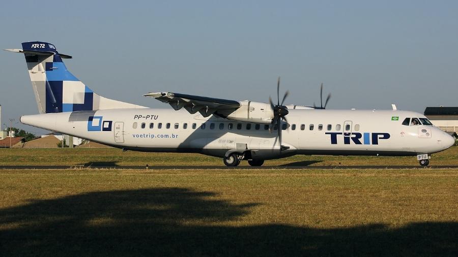 Avião ATR-72, mesmo modelo da Voepass que caiu em Vinhedo (SP)